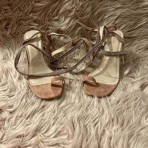 Pretty Little Thing Light Pink Uplift Heels